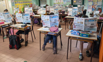 Un'attività con NoiBrugherio alla scuola primaria Manzoni