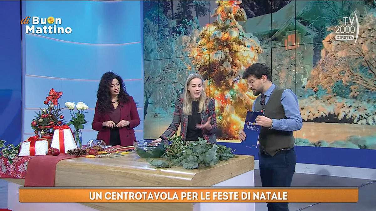 Laura Bosisio a «Di buon mattino», trasmissione di tv2000 (screenshot da youtube Tv2000)